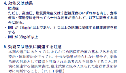 ウゴービ皮下注の添付文書より抜粋