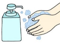 石けんを使った手洗いのイラスト